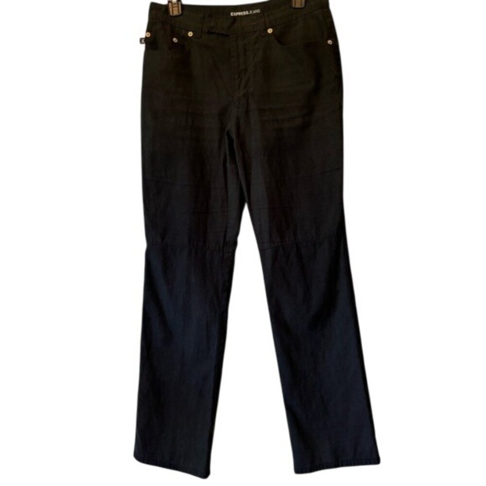 Express Jeans Lightweight Light Black Pants, Juniors 7/8
